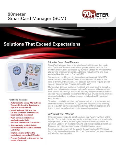 90meter smart card manager|90 meter software disa.